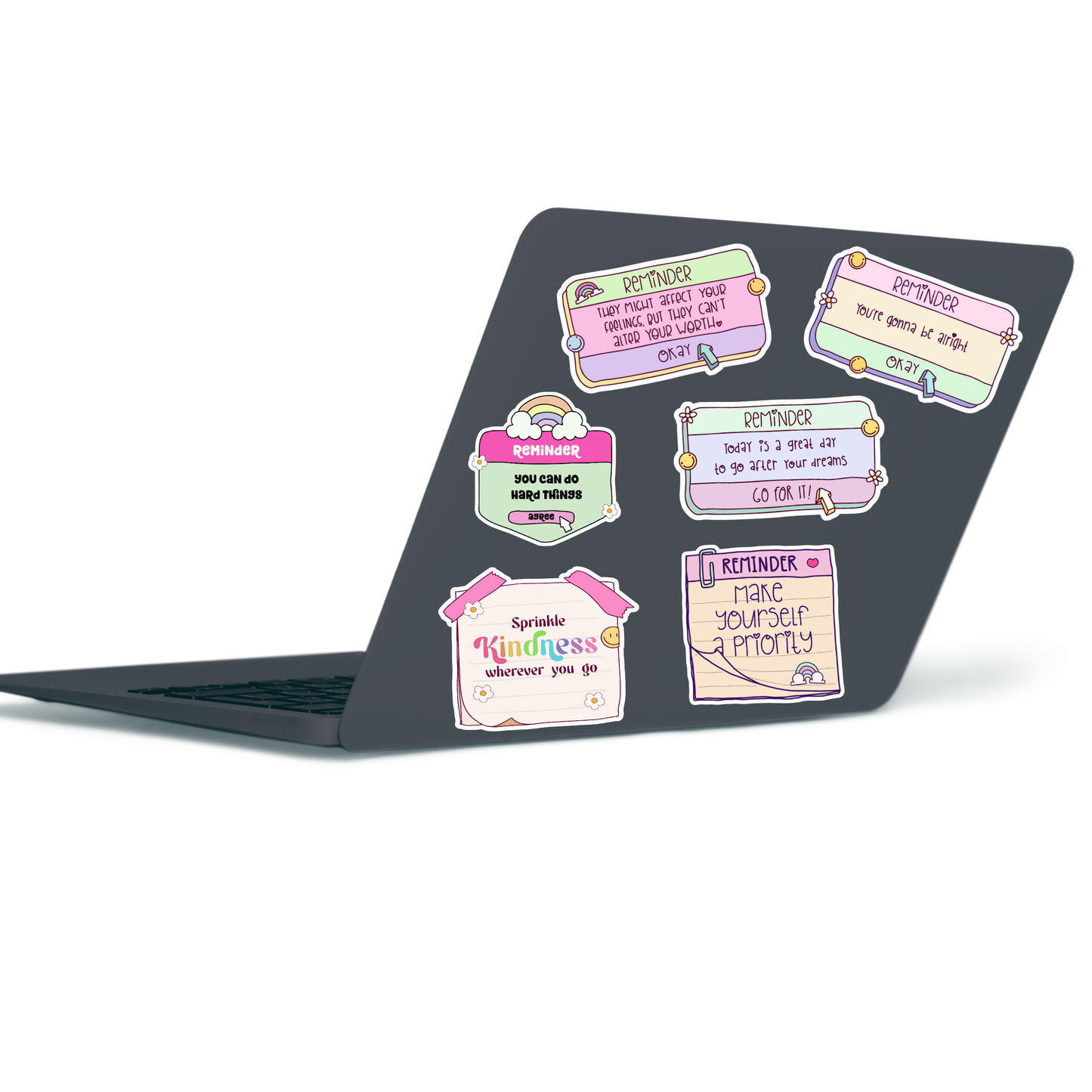 Daily reminder sticker pack of 6