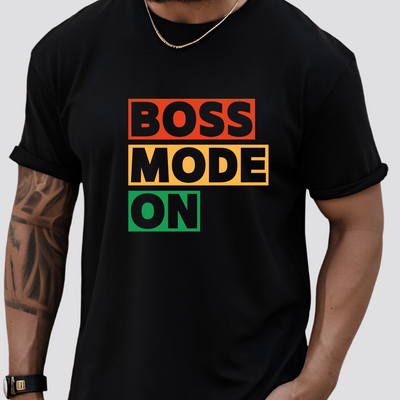 Colourful power-up style tee with a strong mental health message