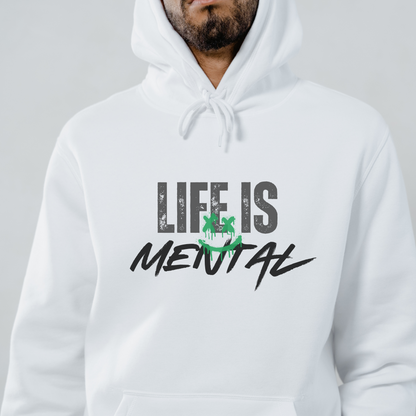 Graffiti font quote hoodie for men’s mental health awareness