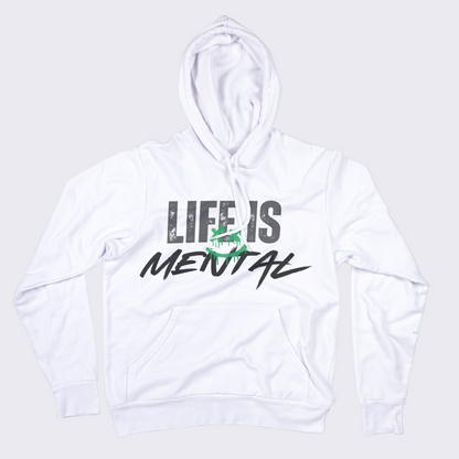 Life is mental mens mental health hoodie