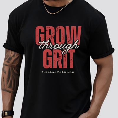 Men’s edgy mental health graphic tee – resilience quote shirt