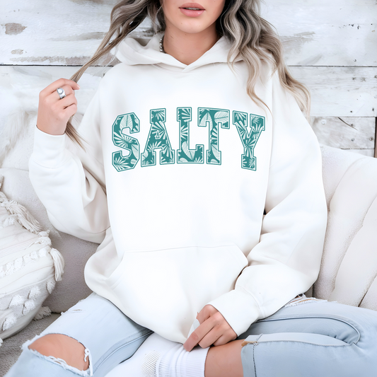 SALTY Letterman Style Hoodie